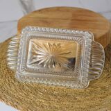 Vintage molded glass butter maker