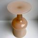 Vase en opaline rose pâle années 50-60