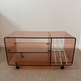 Storage furniture - vinyls in smoked Plexiglas by Michel Dumas