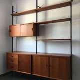 Scandinavian modular bookcase Pira Mobel system year 60