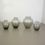 vintage 60s Set of 4 Turmalin Vases in Wilhelm Wagenfeld STYLE | Germany BAUHAUS