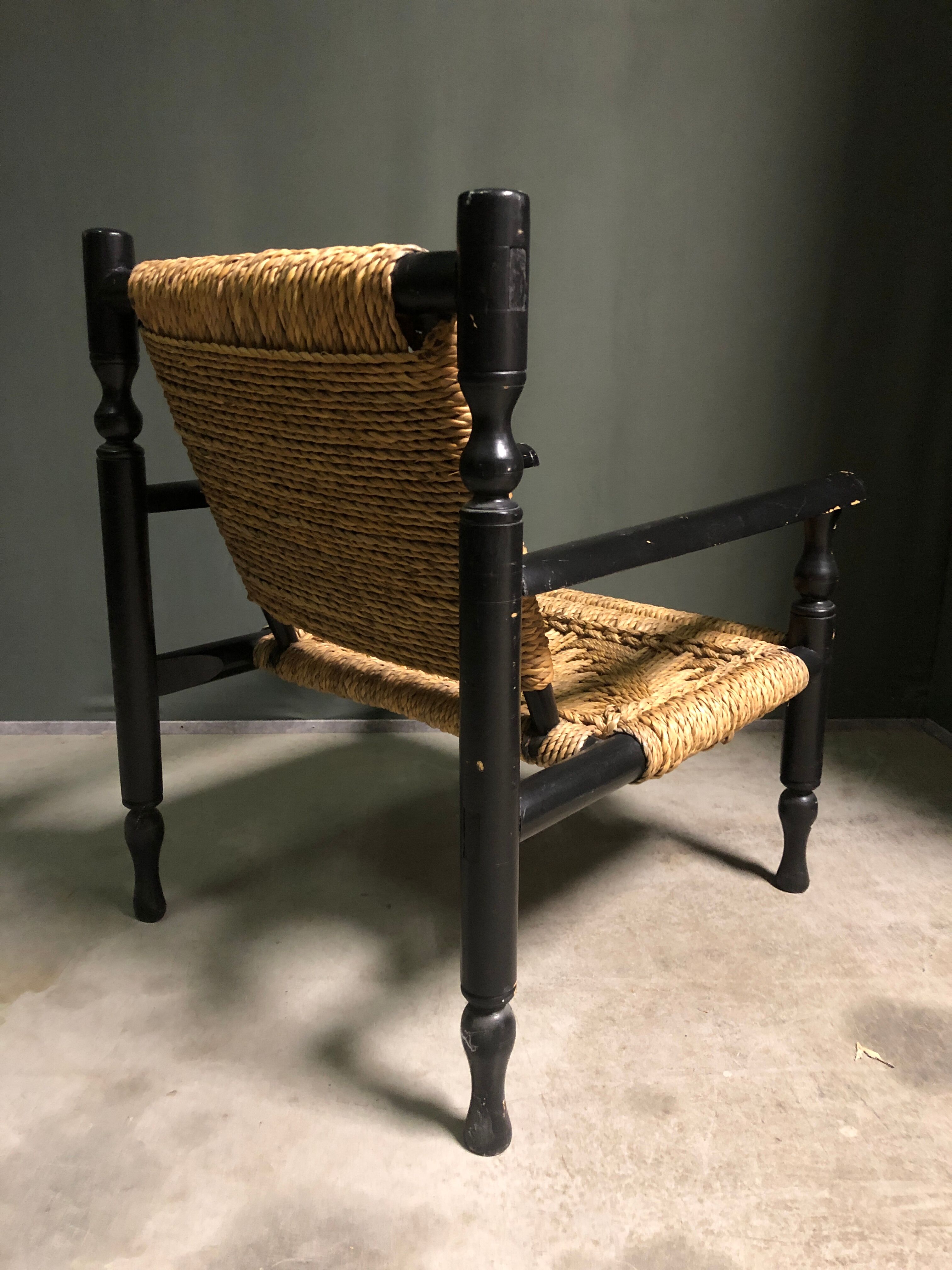 French rope lounge chair