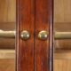 Antique Louis-Philippe walnut library, Italy, 19th century