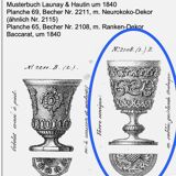 Paire de verres cristal Baccarat Charles X
