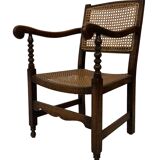 Art Deco chair minimalist oak wicker minimalist design