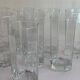 8 vintage lemonade glasses