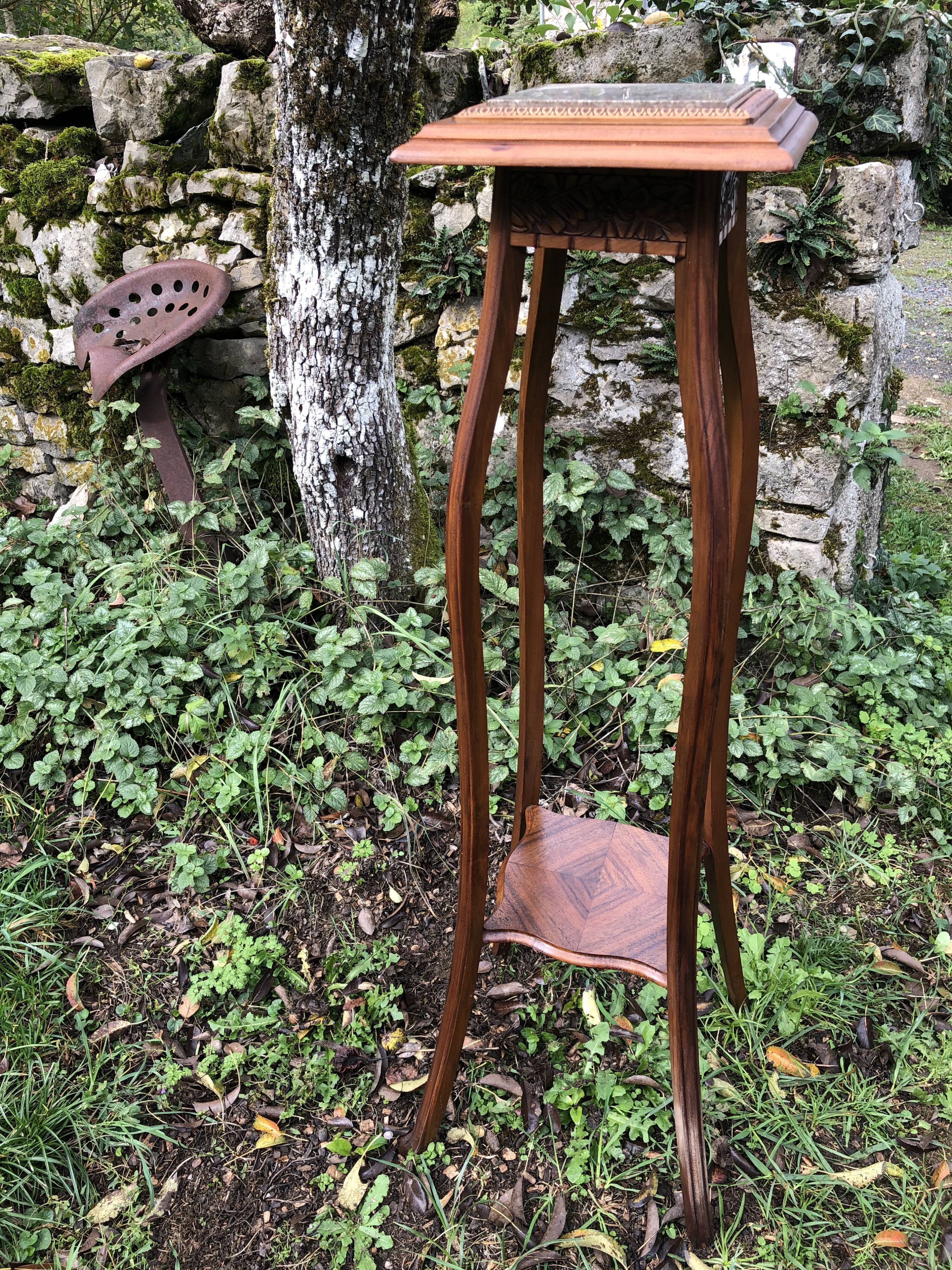 Wooden and marble harness