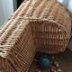 Staircase handcrafted wicker basket