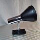 German minimalist chrome wall lamp Hustadt Leuchten, 1960s