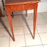 Small louis xvi style flat desk with spindle legs