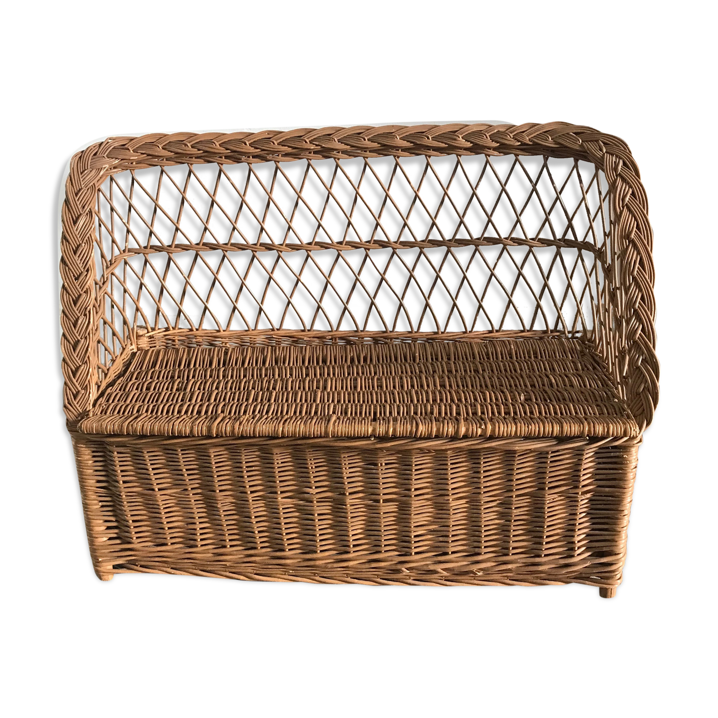 Rattan chest bench