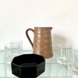 Handmade stoneware pitcher