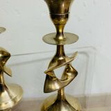 Pair of designer candlesticks