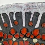 Oblong ceramic cut by perignem circa 1960