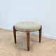 Stool - vintage teak pouf from the 1960s