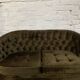 Vintage toad sofa from the 50s-60s in green velvet