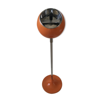 Standing ashtray, orange, 1970s