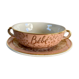 Baby handle bowl and saucer Villeroy and Boch model Santos