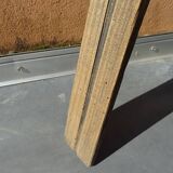 Pair of wooden skis and poles for children