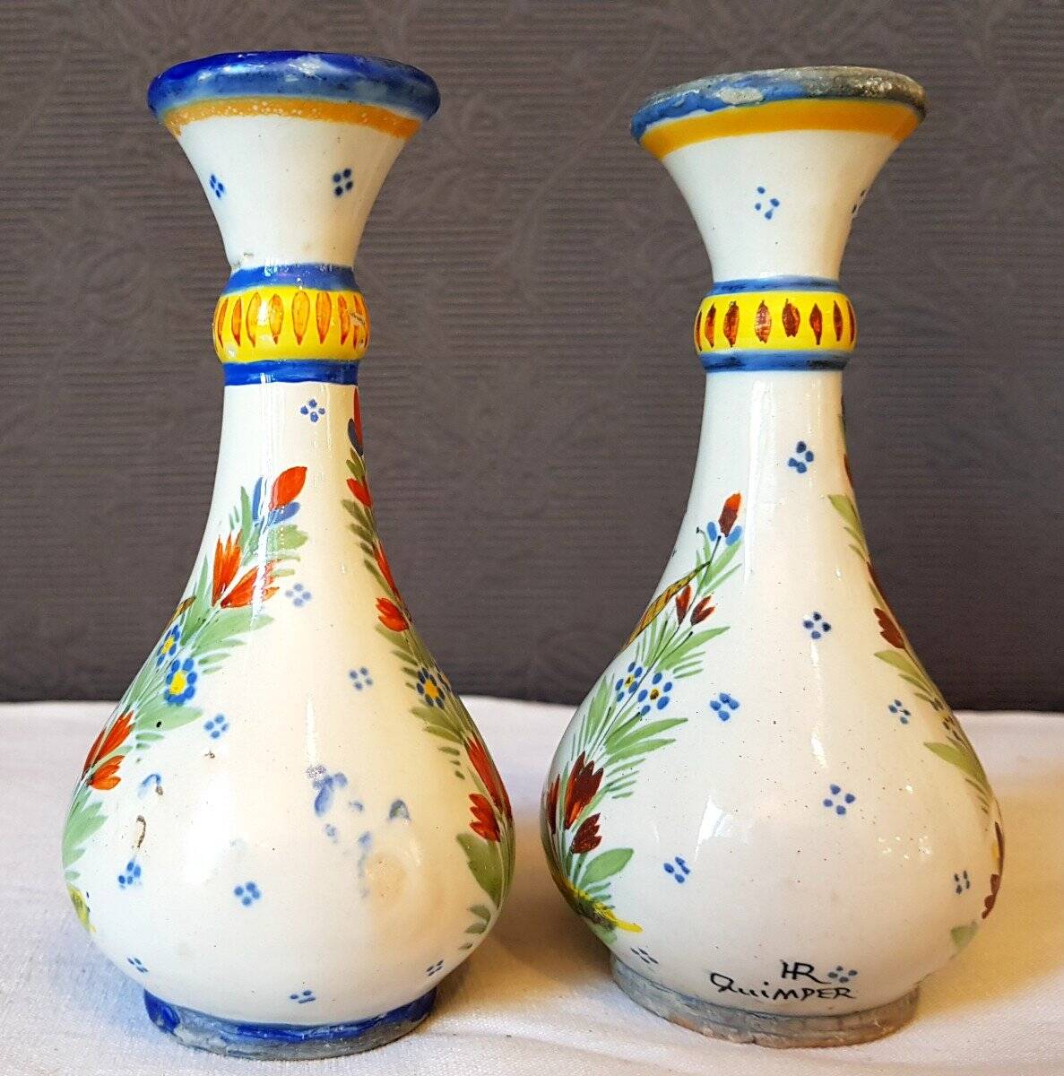 Paire de vases HR Quimper