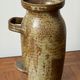 Speckled stoneware vase with double handles