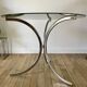 70s design chrome and smoked glass dining table