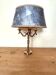 brass three-light bouillotte lamp, desk lamp