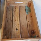 Set of 3 stackable wooden vegetable trays