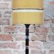 Lampe de table tchèque Art Déco en acier chromé, hêtre et parchemin, années 1940