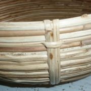 Corbeille-panière en rotin de 1960