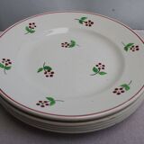 Set of 6 ceramic dessert plates