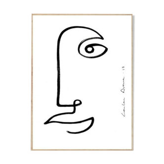 Loulou Avenue Full moon wall poster