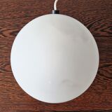 Frosted glass 'Coque' table lamp for Martinelli Luce, Italy 1970's