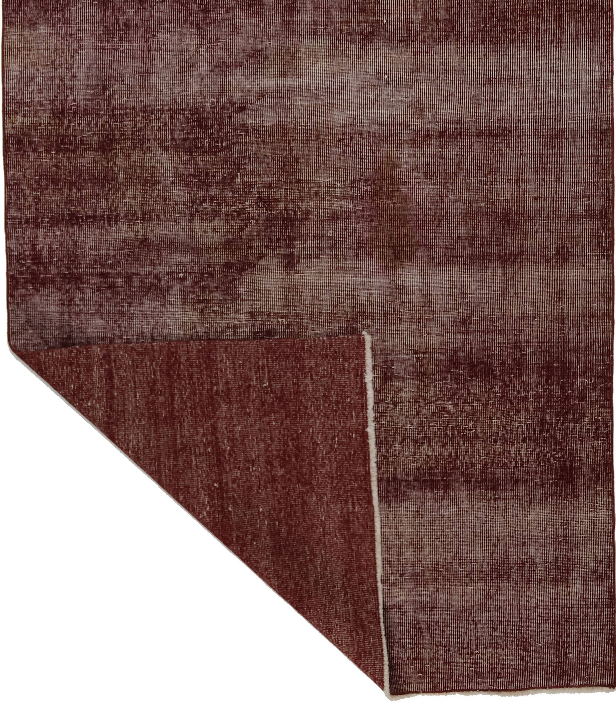 One-of-a-kind turkish handwoven vintage rug - rustic vintage charm 265x 140