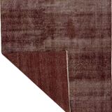 One-of-a-kind turkish handwoven vintage rug - rustic vintage charm 265x 140