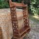 Vintage wall shelf in oriental or Moorish style, handcrafted by a cabinetmaker.