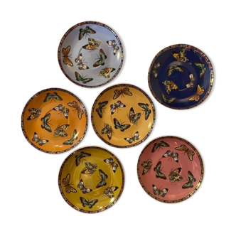 6 Saucers "butterflies"