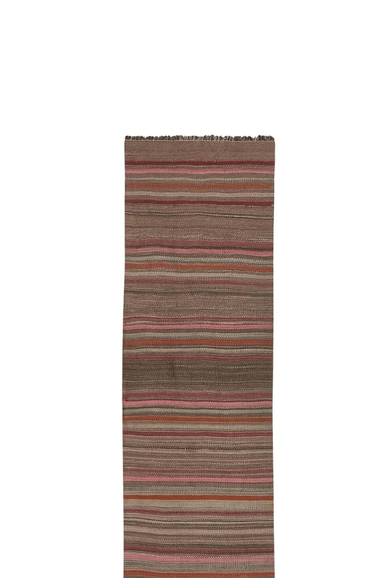 Vintage Turkish hallway rug 68x566 cm