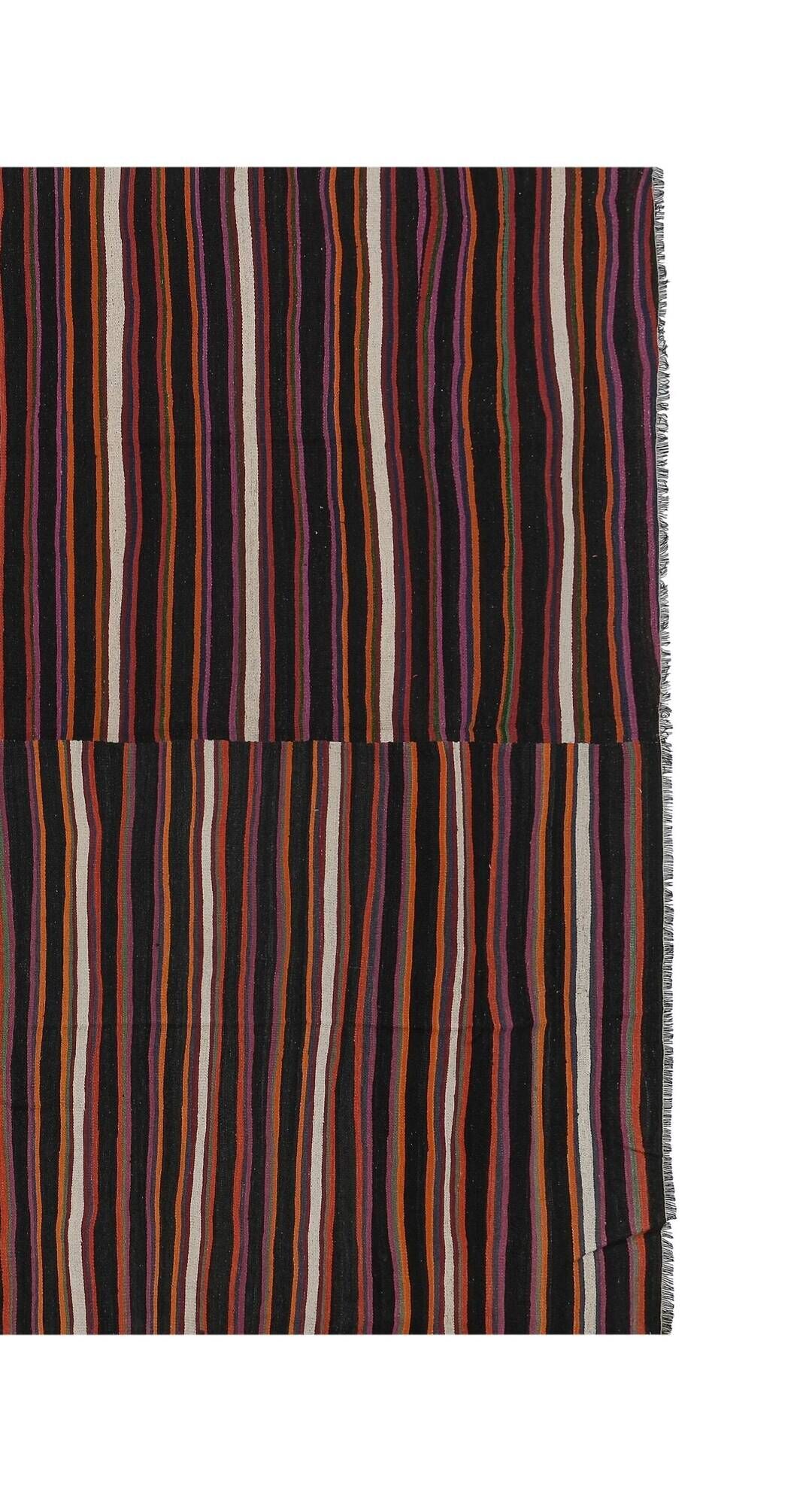 Vintage Turkish kilim handwoven 277x340 cm
