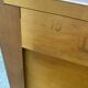 Louis XV solid wood and green leather writing desk secretary, 1950.