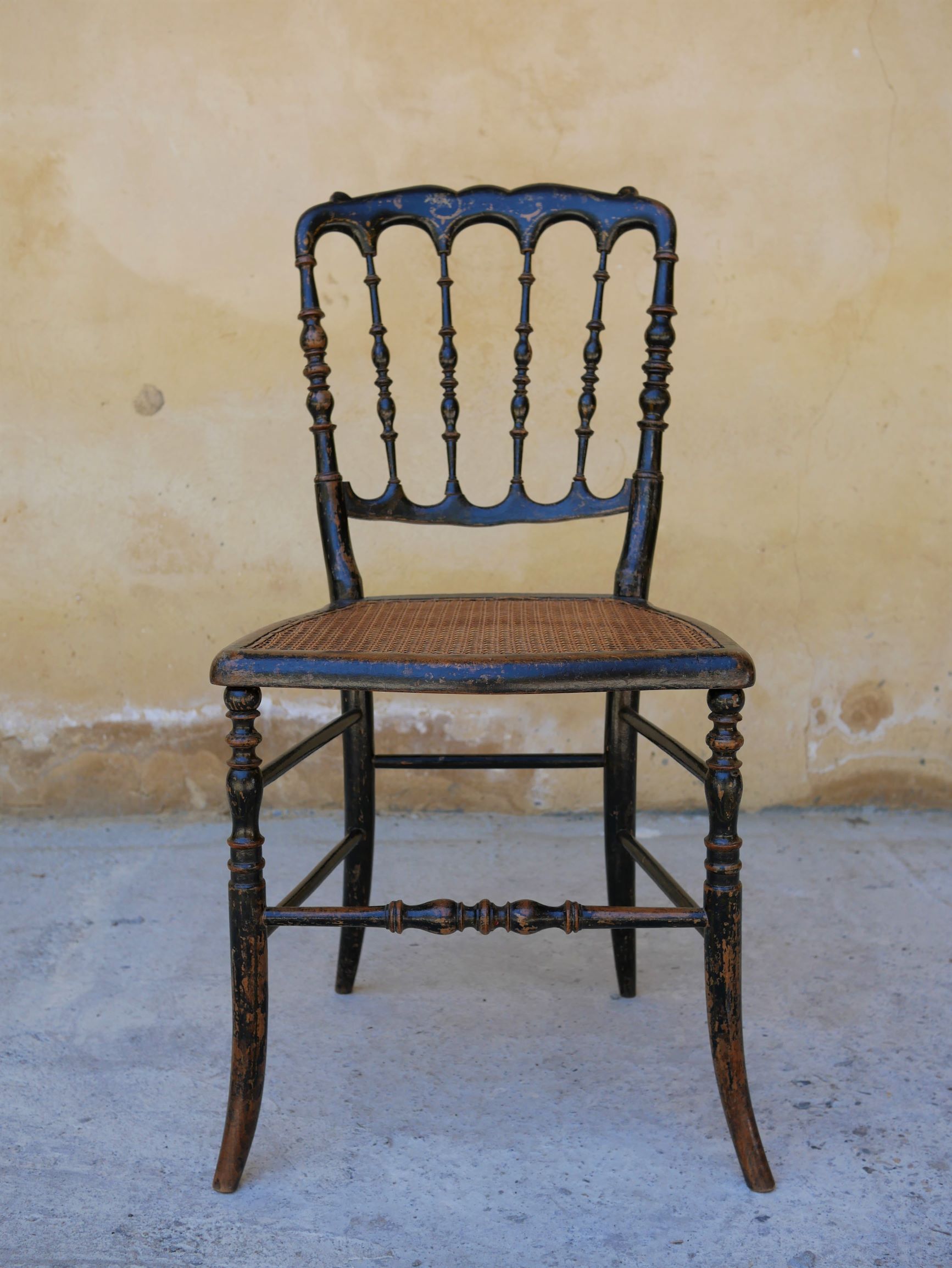 Napoleon III Chair in wood and cannage, twenties