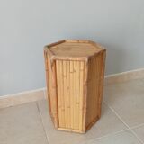 Vintage bamboo side table