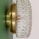 Vintage square glass globe wall/ceiling light (AX3)