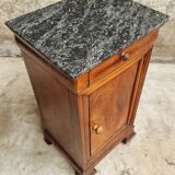 Antique small cabinet French hall cupboard walnut