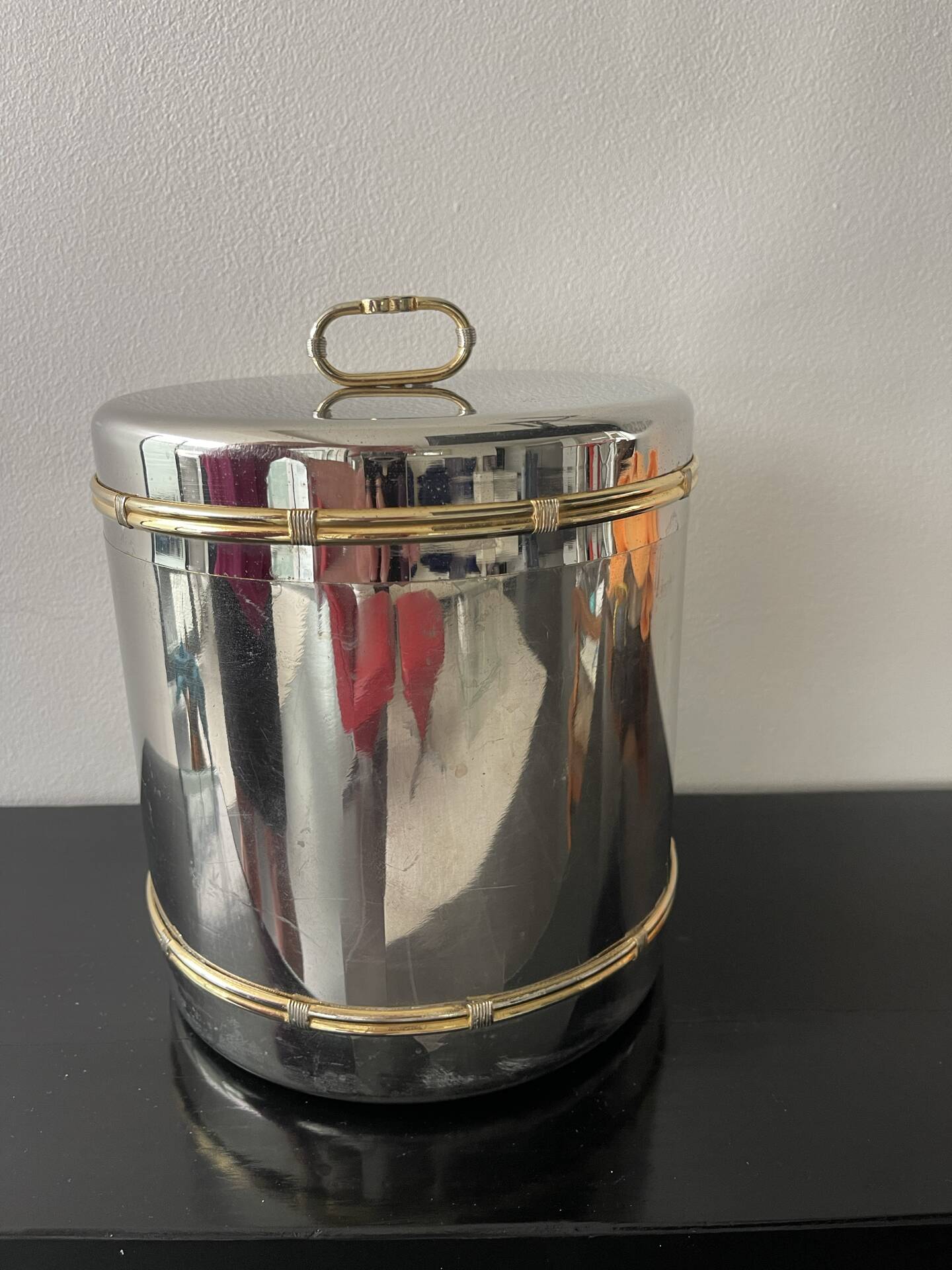 Gucci vintage champagne bucket silver-plated Hollywood Regency