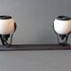 Rampe 2 spots orientables Eyeball Claude électricité 1970/1980