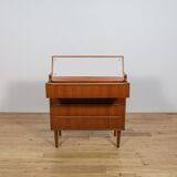 Mid-century teak dresser with dressing table, Denmark, 1960s