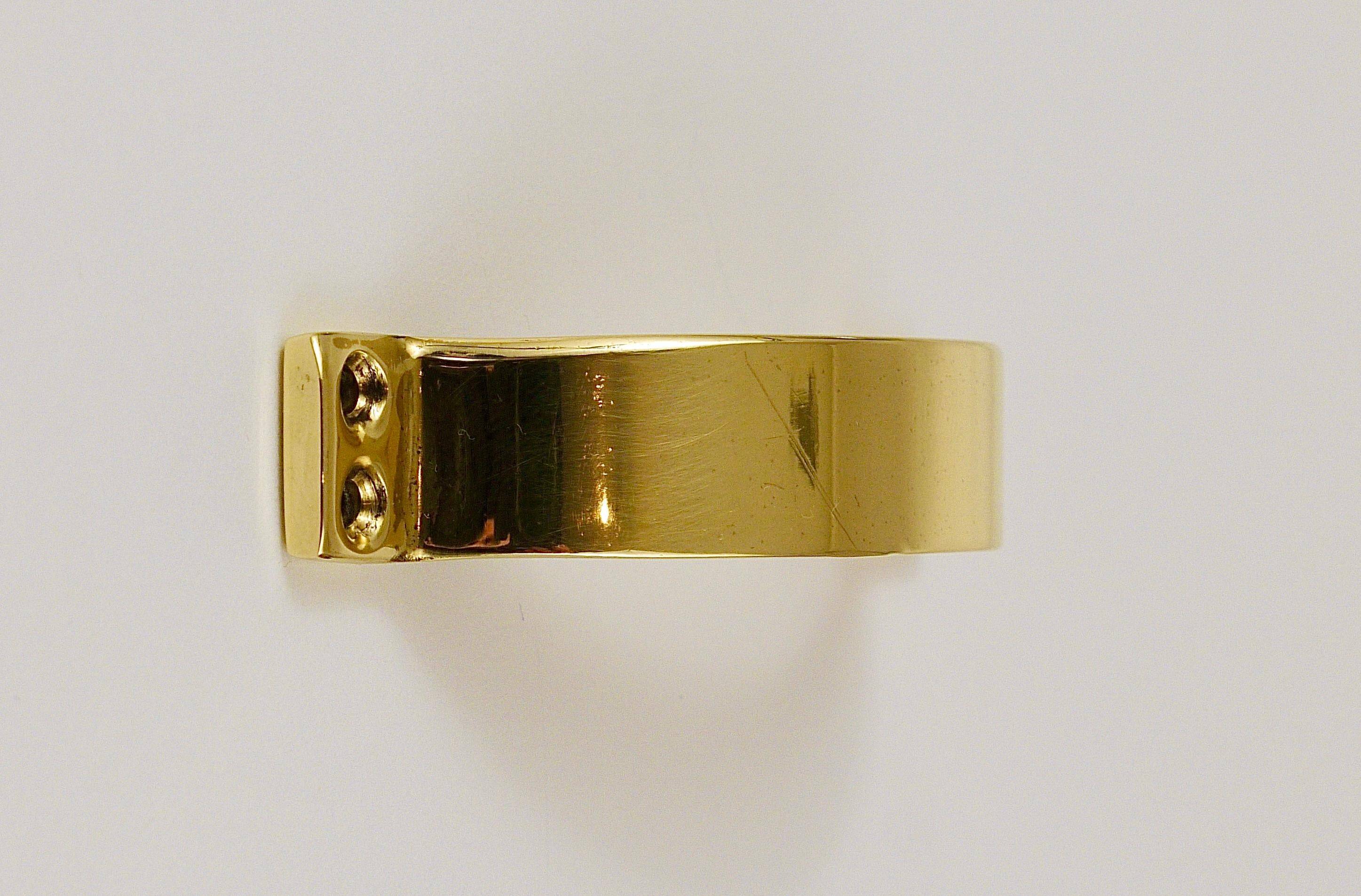 Up to 50 mid-century brass handles for doors, drawers, chests of drawers, Austria, 1950s.