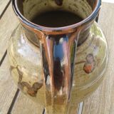 Enameled stoneware pitcher