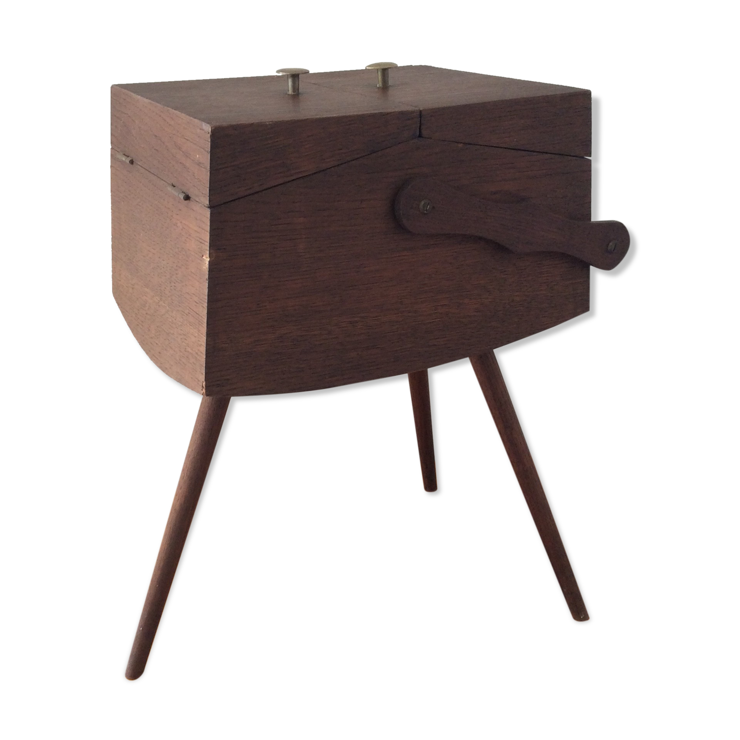 Scandinavian sewing bakset tripod of the 60s